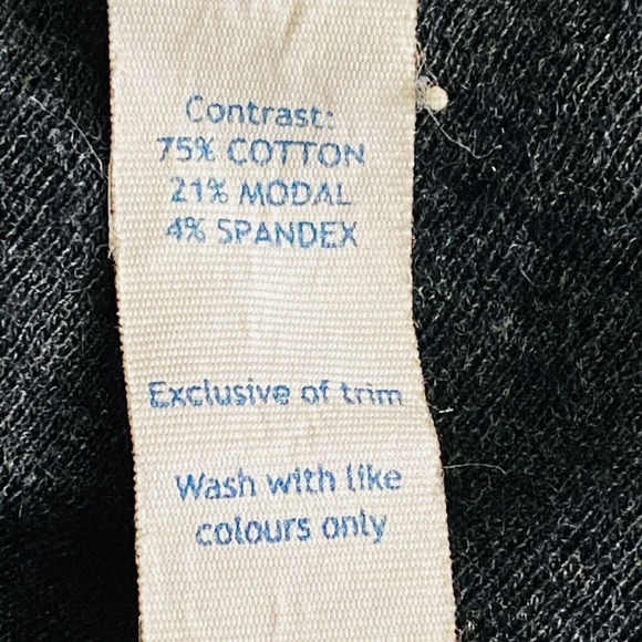 Womens 2 Lululemon Sweatshirt Black Gray Stripe Pullover Scoop Neck Round Hem - Picture 6 of 7